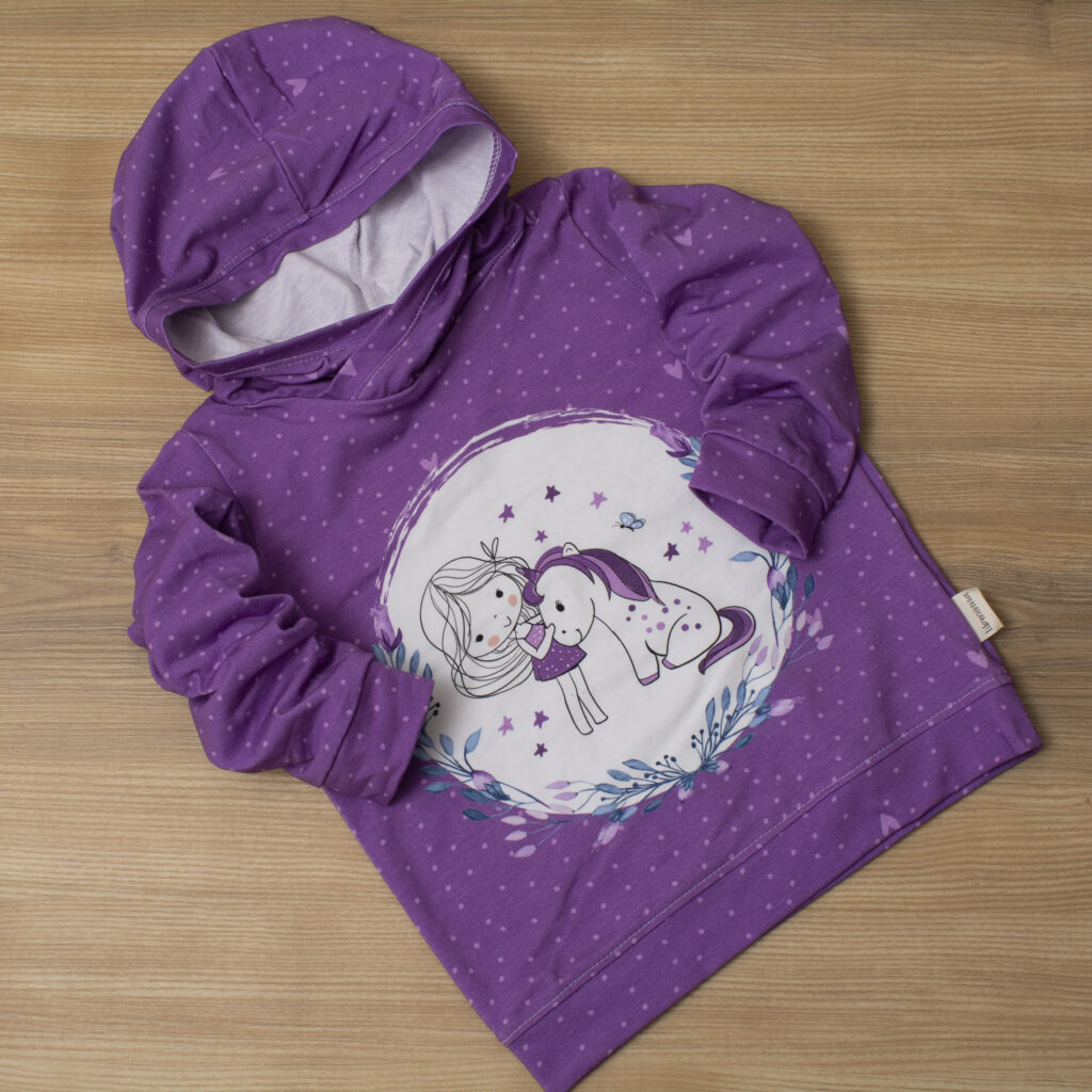 Hoodie Einhorn Lila Libminna Stoffe Bekleidung F r Kinder hoodie-einhorn-lila-libminna-stoffe-bekleidung-f-r-kinder